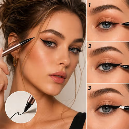 🎁 Buy 1 Get 1 FREE ✨ 2-in-1 Waterproof Eyeliner — Sharp Wings, Fix Mistakes in Seconds