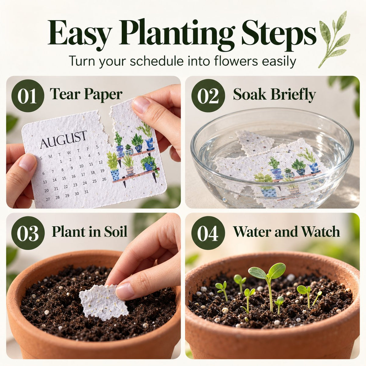 ✨✨Early Holiday Sale 45% OFF🌱Eco-Friendly Plantable “Timeless” Seed Calendar 2027