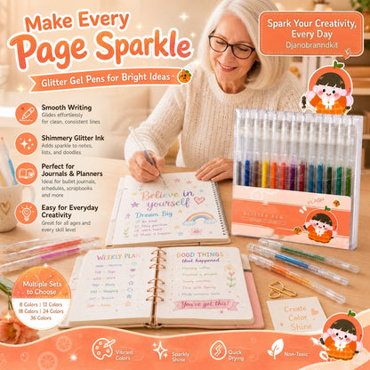🔥 50% OFF! ✨ Make Anything Sparkle – Glitter Gel Pen Set 🎨