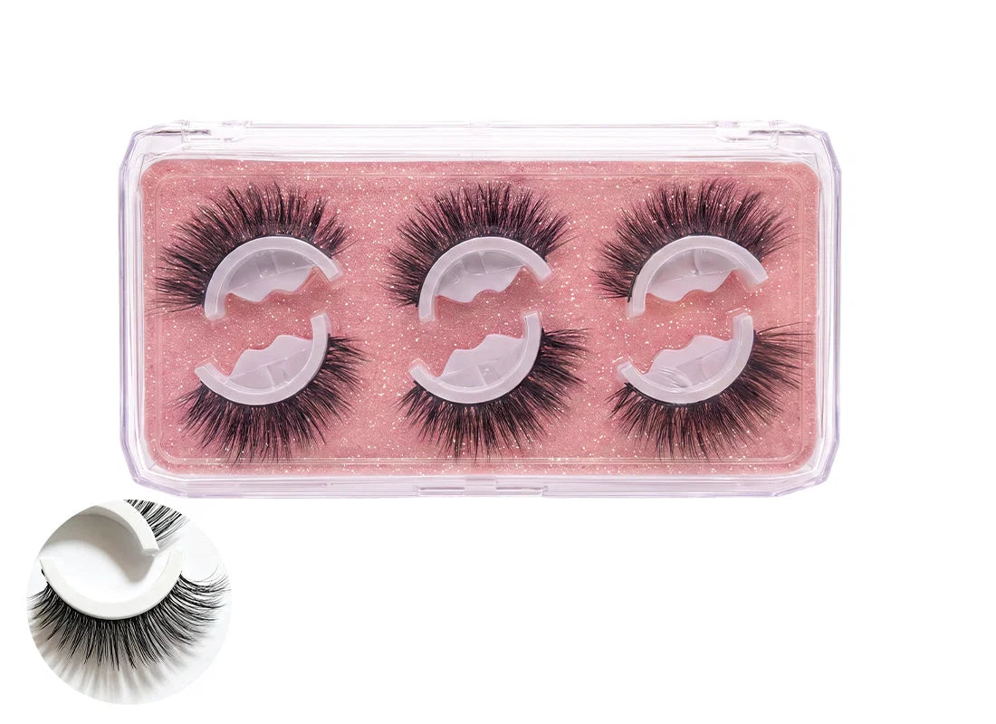 🔥Buy 3 Get 2 FREE 👁️ 3-Second Self-Adhesive False Eyelashes ✨ No Glue & Reusable