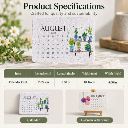 ✨✨Early Holiday Sale 45% OFF🌱Eco-Friendly Plantable “Timeless” Seed Calendar 2027