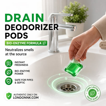🎁 BUY 1 GET 1 FREE 🔥 Bye-Bye Drain Odors 💧 Bio-Enzyme Drain Pods — Drop In Freshen Up No Scrubbing