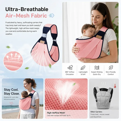 Dropaurase® Baby Carrier – Carry Baby Close, Keep Your Hands Free