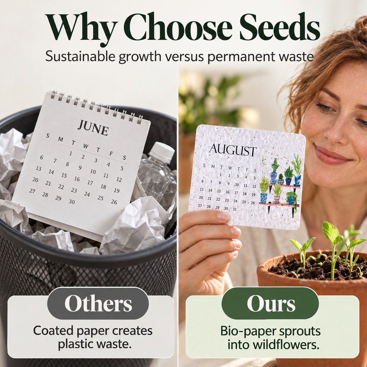 ✨✨Early Holiday Sale 45% OFF🌱Eco-Friendly Plantable “Timeless” Seed Calendar 2027