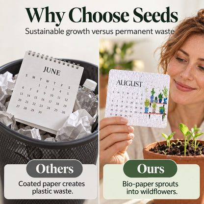 ✨✨Early Holiday Sale 45% OFF🌱Eco-Friendly Plantable “Timeless” Seed Calendar 2027