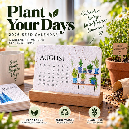 ✨✨Early Holiday Sale 45% OFF🌱Eco-Friendly Plantable “Timeless” Seed Calendar 2027