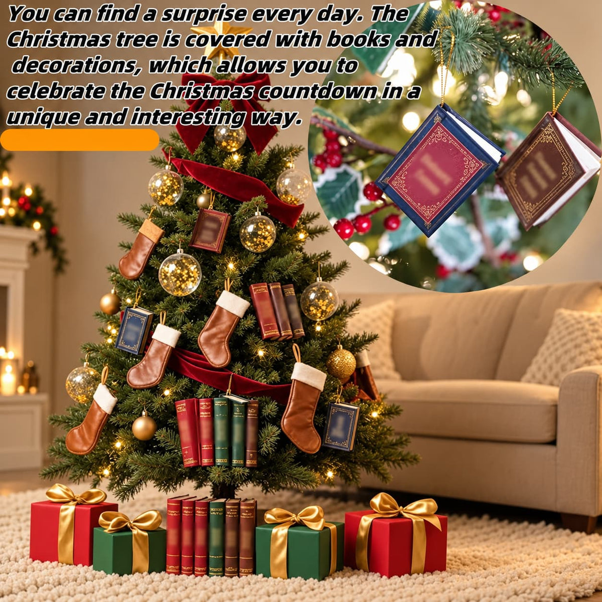 🔥 566 Already Sold! 📚 2026 Mini Book Ornament Advent Calendar | Buy 2, FREE UK Delivery✈️