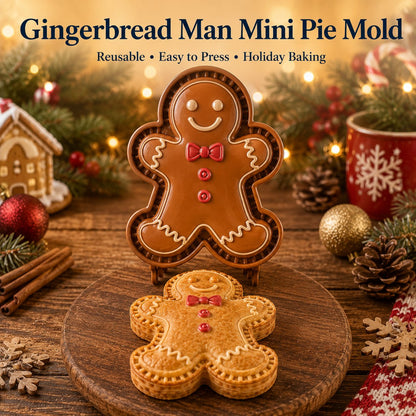 🎁 BUY 1 GET 1 FREE — 16-Design Christmas Mini Pie Mold Set 🎄 Make Santa, Snowman & Reindeer Pies in Minutes ✨
