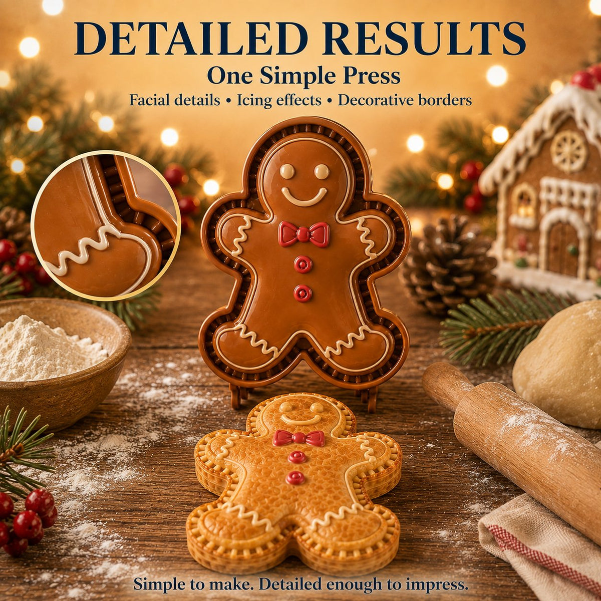 🎁 BUY 1 GET 1 FREE — 16-Design Christmas Mini Pie Mold Set 🎄 Make Santa, Snowman & Reindeer Pies in Minutes ✨