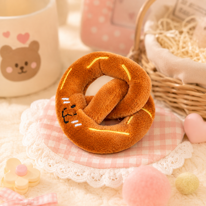 Pretzel Plush Keychain
