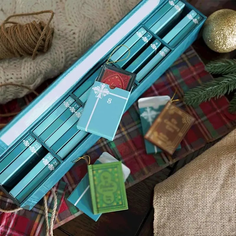 🔥 566 Already Sold! 📚 2026 Mini Book Ornament Advent Calendar | Buy 2, FREE UK Delivery✈️