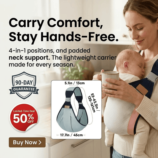 Dropaurase® Baby Carrier – Carry Baby Close, Keep Your Hands Free