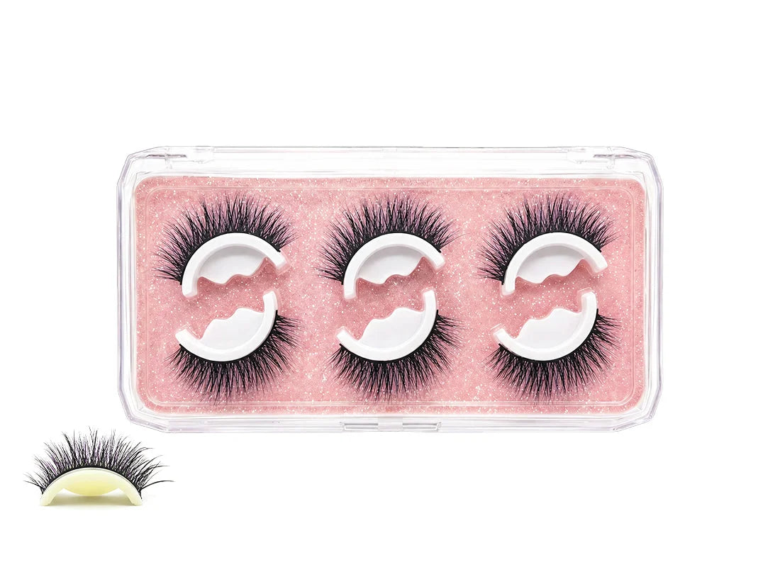 🔥Buy 3 Get 2 FREE 👁️ 3-Second Self-Adhesive False Eyelashes ✨ No Glue & Reusable