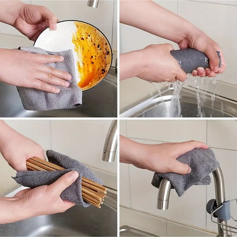 Reusable Microfiber Cleaning Cloth Roll (50pcs)
