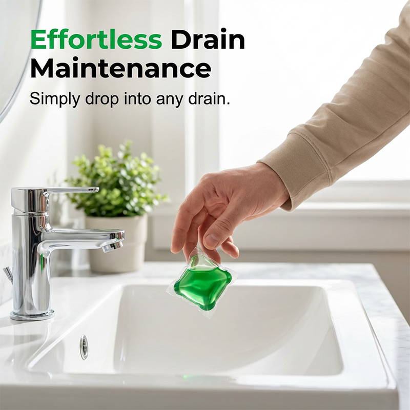 🎁 BUY 1 GET 1 FREE 🔥 Bye-Bye Drain Odors 💧 Bio-Enzyme Drain Pods — Drop In Freshen Up No Scrubbing