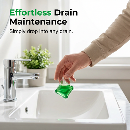 🎁 BUY 1 GET 1 FREE 🔥 Bye-Bye Drain Odors 💧 Bio-Enzyme Drain Pods — Drop In Freshen Up No Scrubbing