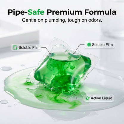 🎁 BUY 1 GET 1 FREE 🔥 Bye-Bye Drain Odors 💧 Bio-Enzyme Drain Pods — Drop In Freshen Up No Scrubbing