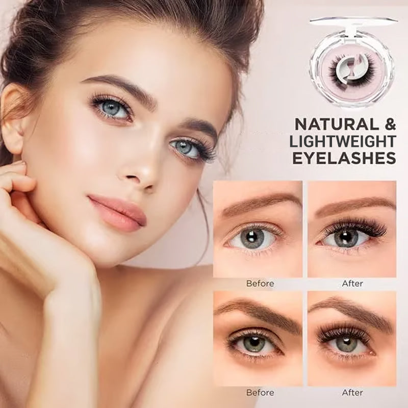 🔥Buy 3 Get 2 FREE 👁️ 3-Second Self-Adhesive False Eyelashes ✨ No Glue & Reusable