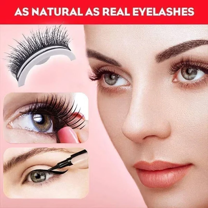 🔥Buy 3 Get 2 FREE 👁️ 3-Second Self-Adhesive False Eyelashes ✨ No Glue & Reusable