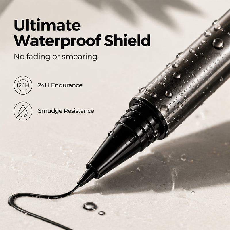 🎁 Buy 1 Get 1 FREE ✨ 2-in-1 Waterproof Eyeliner — Sharp Wings, Fix Mistakes in Seconds