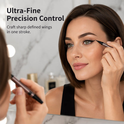 🎁 Buy 1 Get 1 FREE ✨ 2-in-1 Waterproof Eyeliner — Sharp Wings, Fix Mistakes in Seconds