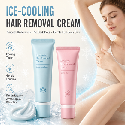 🎁 BUY 3 GET 2 FREE ✨ Gentle All-Over Body Hair Removal Cream with Glycerin + Urea – Smooth, Soft Skin