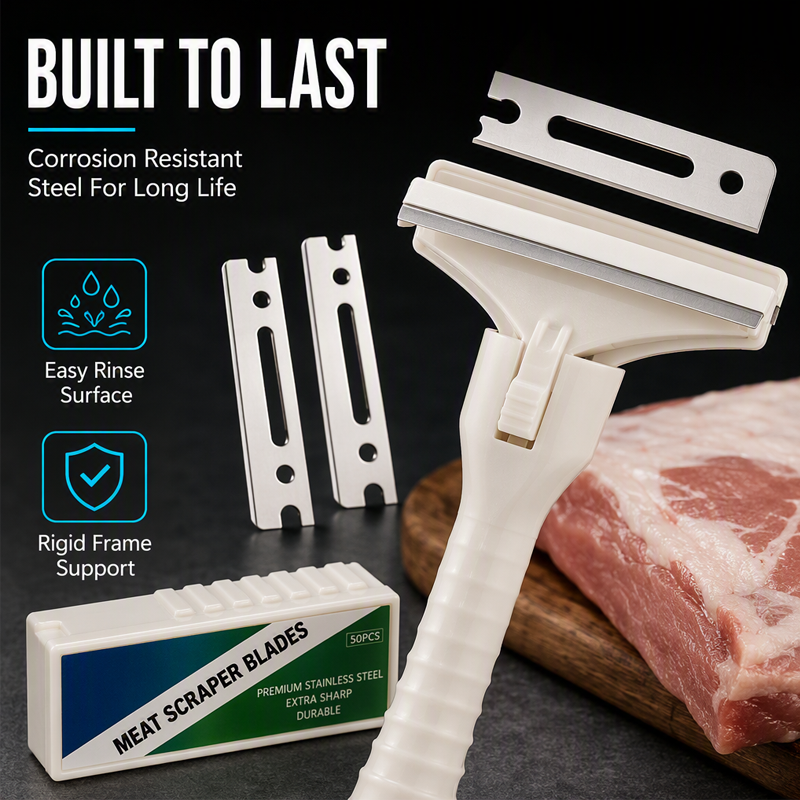 🎁 BUY 1 GET 1 FREE! 🔥 Meat Scraper – Easy Fat & Silverskin Removal for Beef, Pork & Brisket 🥩