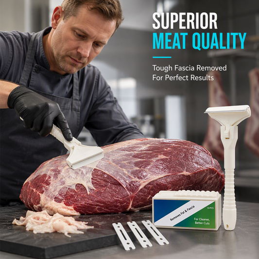 🎁 BUY 1 GET 1 FREE! 🔥 Meat Scraper – Easy Fat & Silverskin Removal for Beef, Pork & Brisket 🥩