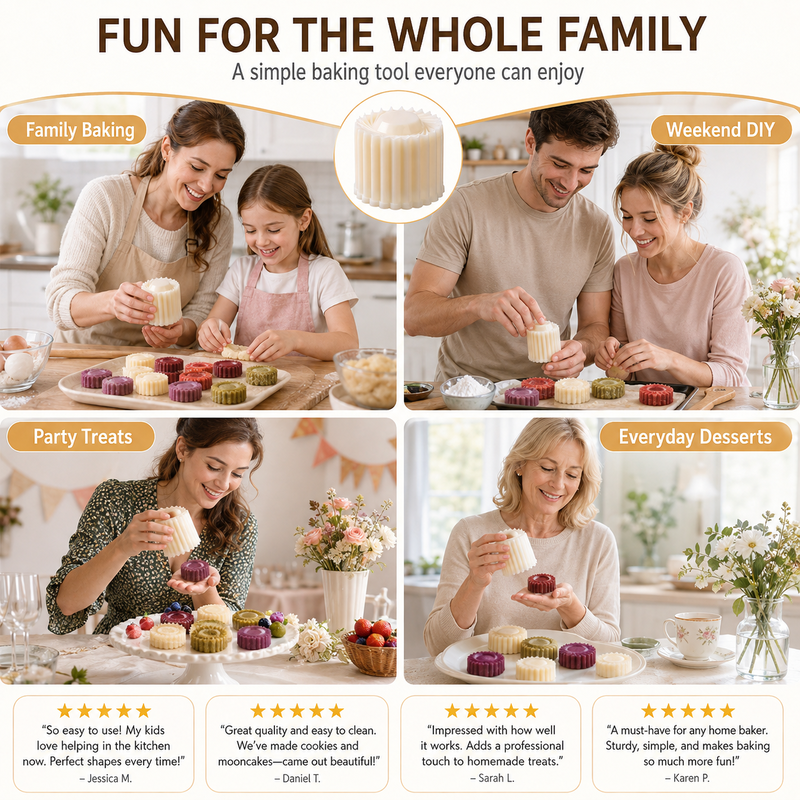 🎁 Buy 3 Get 5 FREE — Double-Ended Pastry Mold 🥮 Make Beautiful Homemade Treats