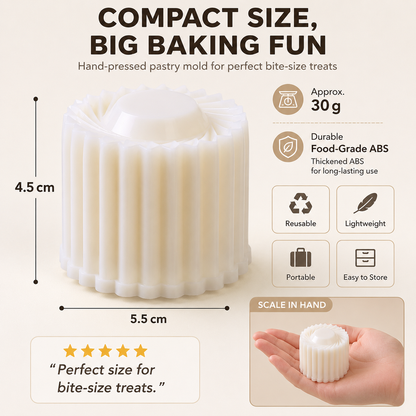 🎁 Buy 3 Get 5 FREE — Double-Ended Pastry Mold 🥮 Make Beautiful Homemade Treats