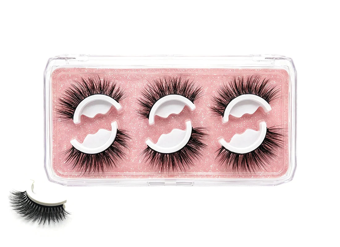 🔥Buy 3 Get 2 FREE 👁️ 3-Second Self-Adhesive False Eyelashes ✨ No Glue & Reusable